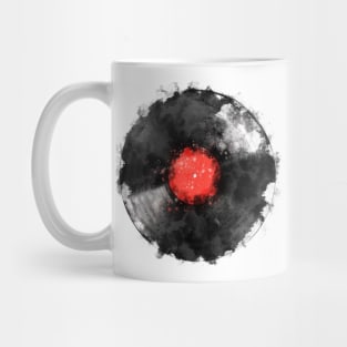 Vinyl Record Watercolor Mug